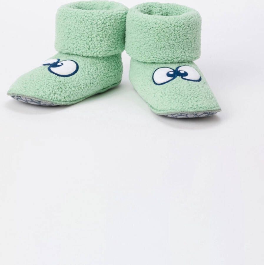 Woody boots met oogjes zachtgroen 242-10-BOR-M 719
