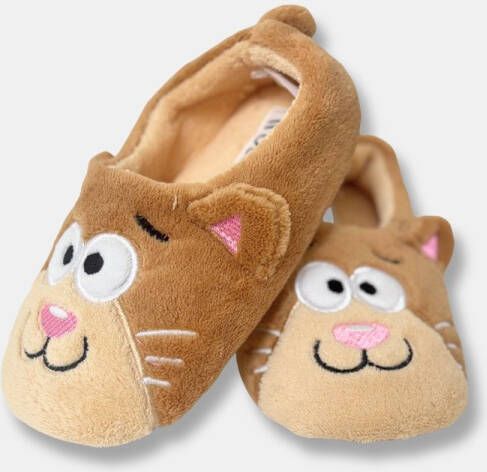 Woody sloffen kat beige 252-10-WSE