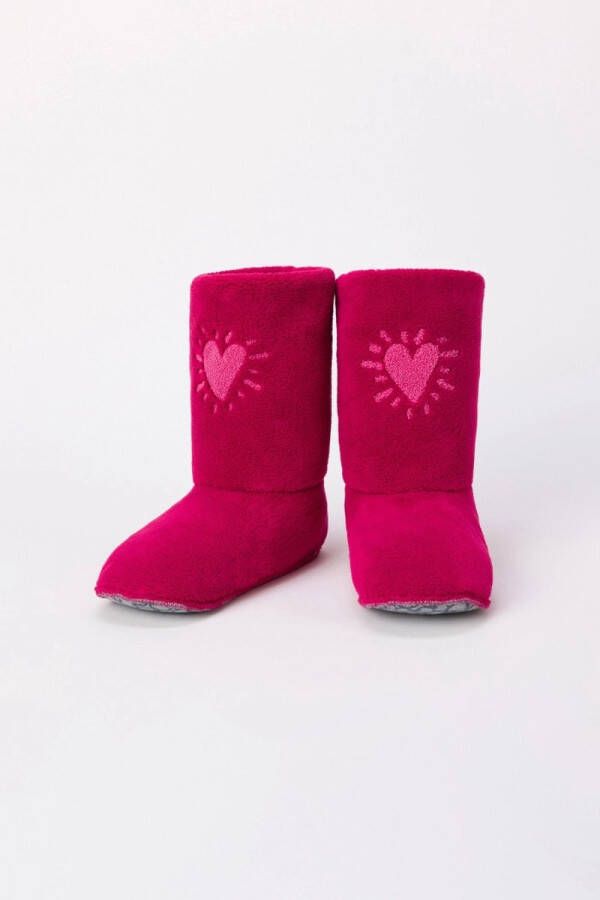Woody Studio boots framboos rood hartje 242-12-YSA