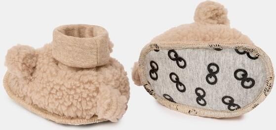 Woody Baby Pantoffels Beige