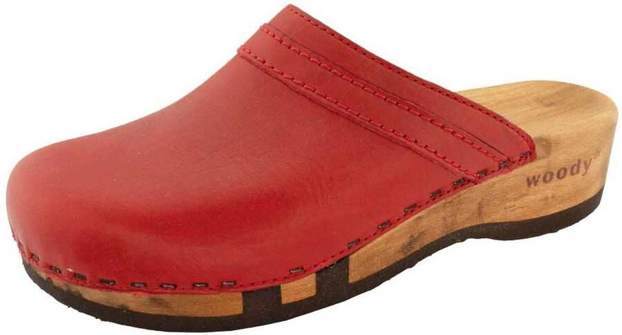 Woody dames instappers rood