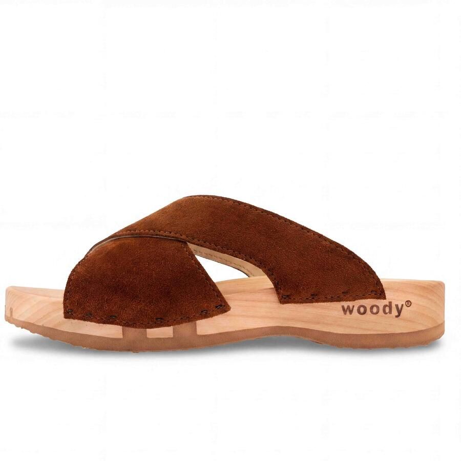 Woody dames sandalen bruin