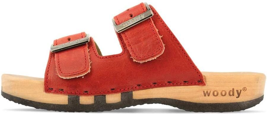 Woody dames sandalen rood