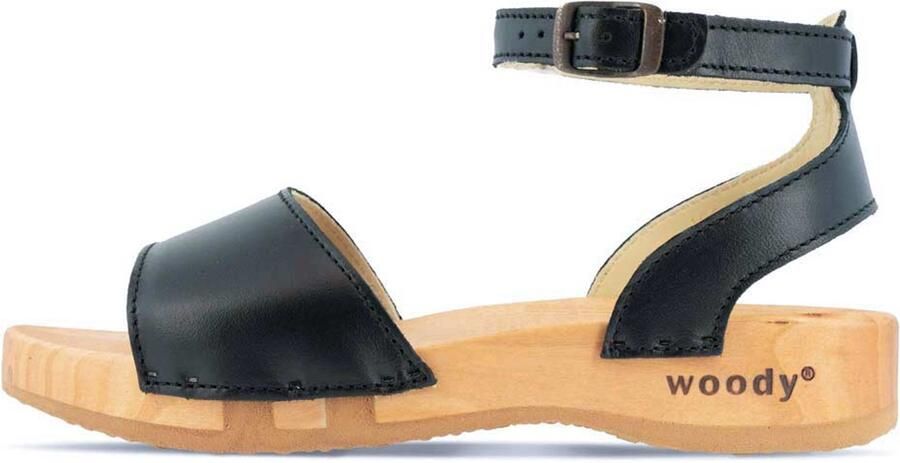 Woody dames sandalen zwart