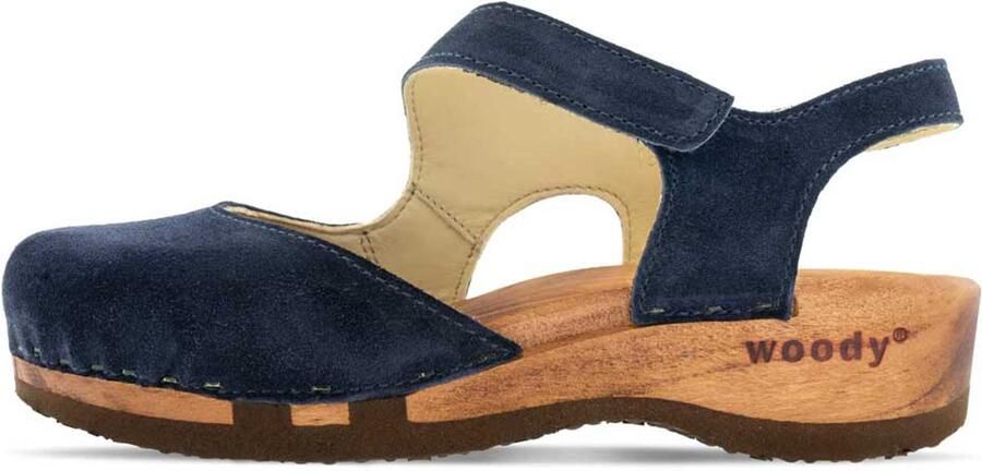 Woody dames veterschoenen blauw