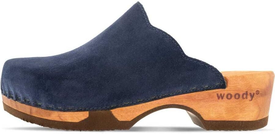 Woody dames veterschoenen blauw