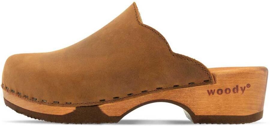 Woody dames veterschoenen bruin