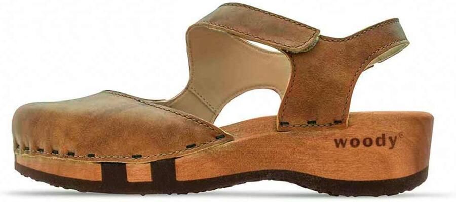 Woody dames veterschoenen bruin