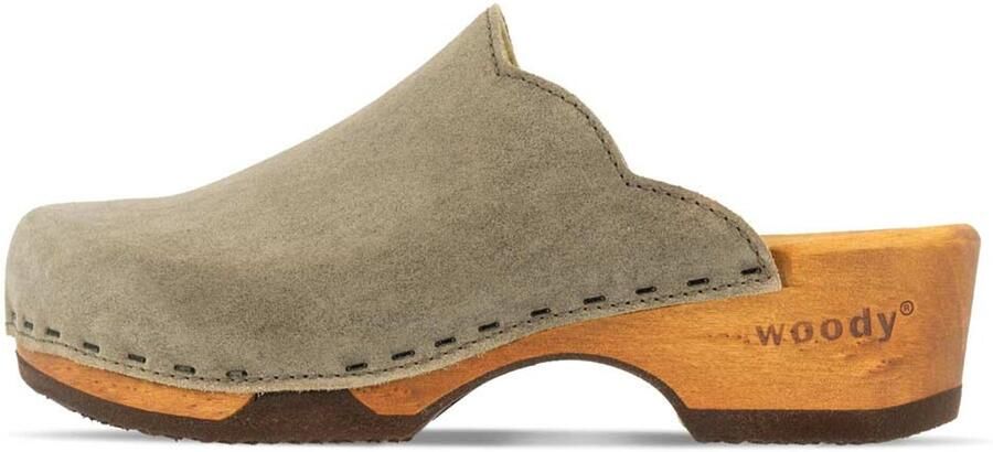 Woody dames veterschoenen crème