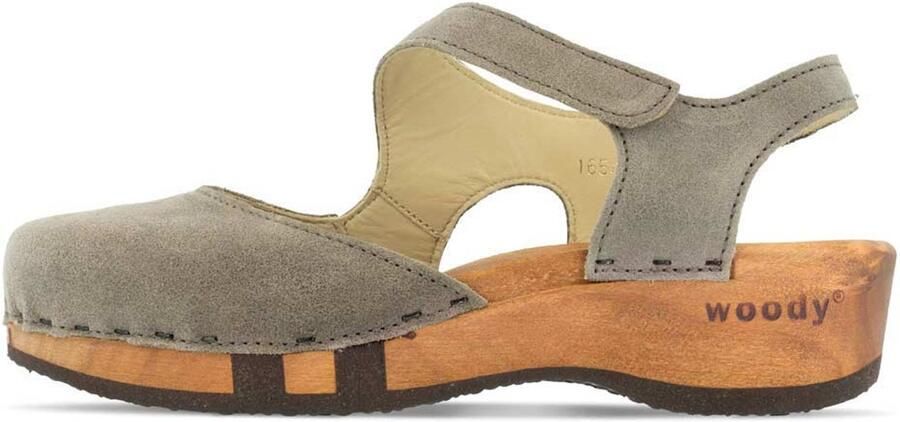 Woody dames veterschoenen crème