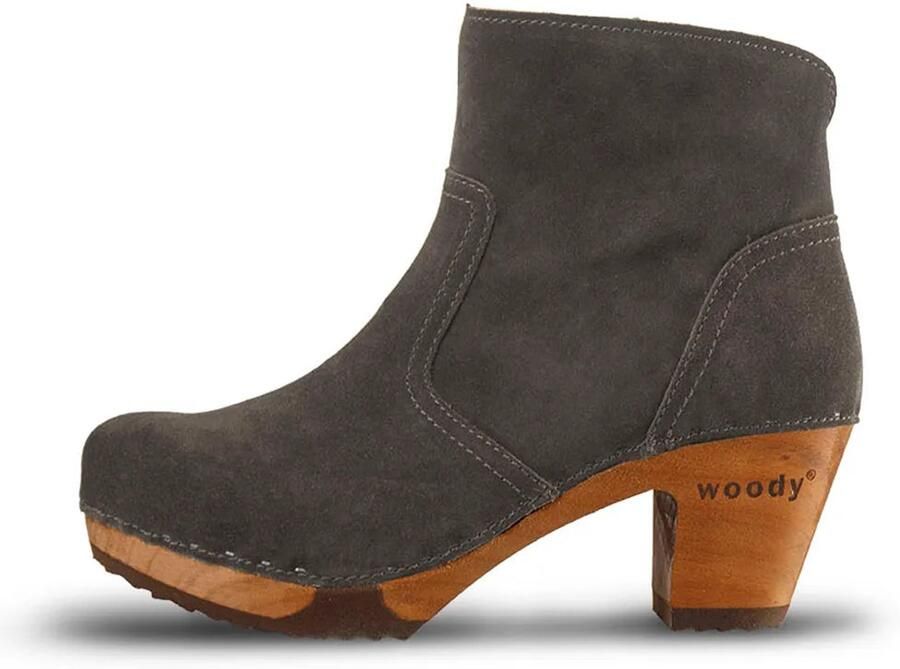 Woody dames veterschoenen grijs