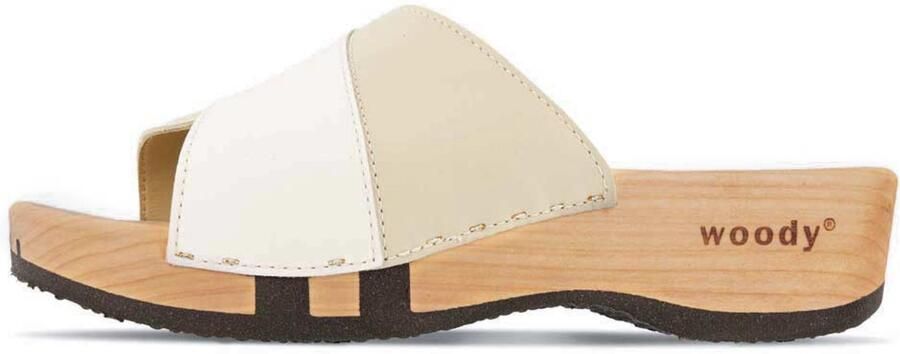 Woody dames veterschoenen wit