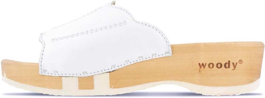 Woody dames veterschoenen wit
