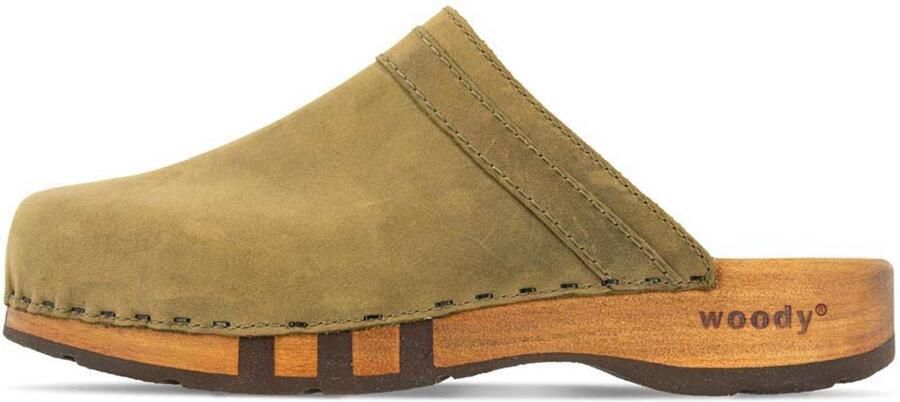 Woody heren veterschoenen olijfgroen