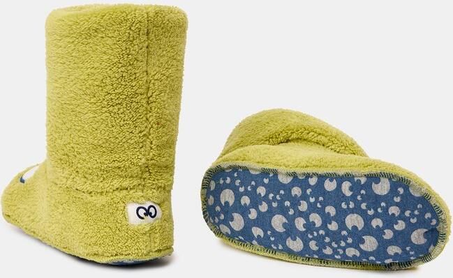Woody Pantoffels Botjes Met Oogjes Groen