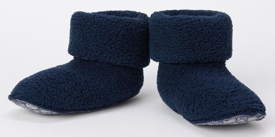 Woody Pantoffels Teddy Black Iris