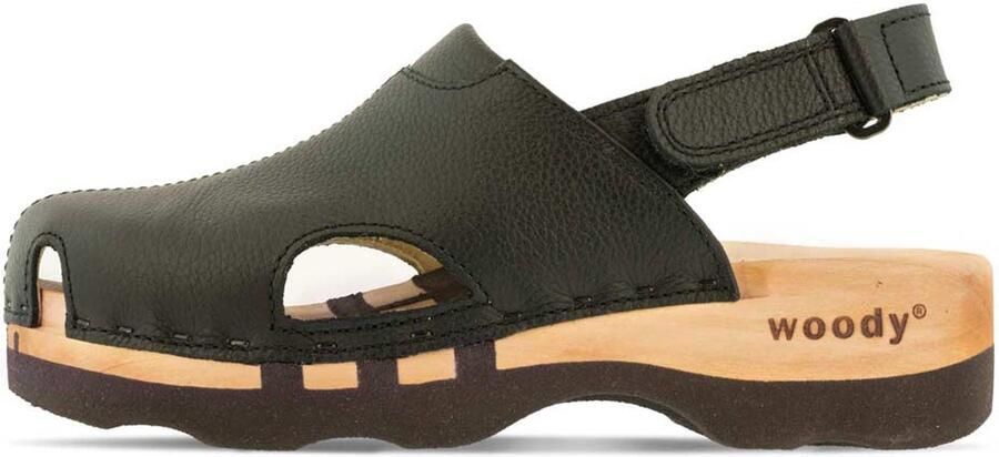 Woody unisex instappers zwart