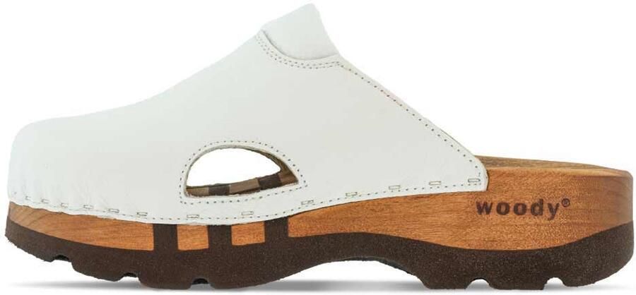 Woody unisex veterschoenen wit