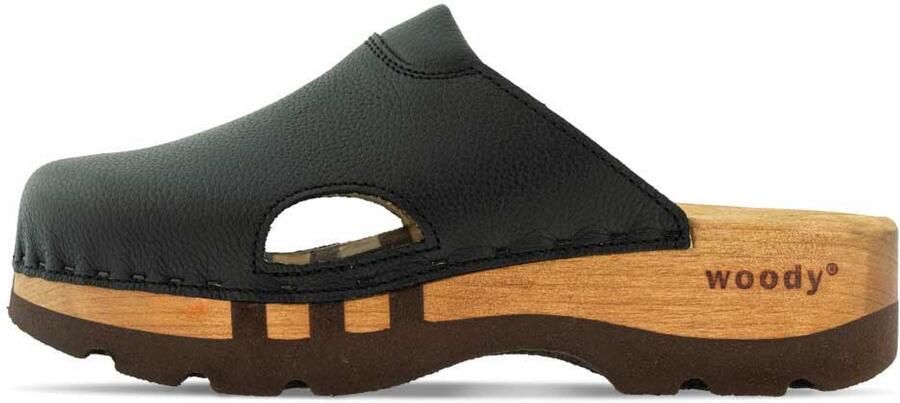 Woody unisex veterschoenen zwart