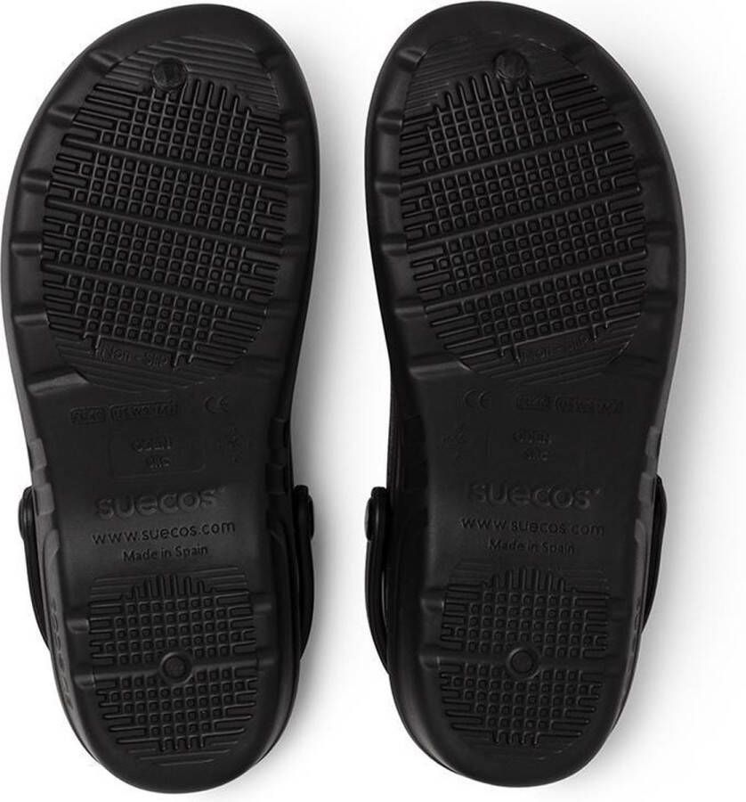 Suecos Oden Fusion klompen zwart vermoeide voeten pijnlijke voeten ultralicht schokabsorberend ergonomisch anti slip ade d antibacterieel verpleging zorg horeca vrije tijd