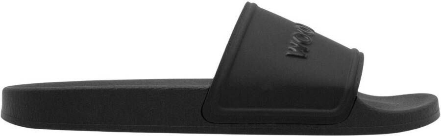 WOOLRICH Badslippers Heren Slide Sandal Maat: 40 Materiaal: Rubber Kleur: Zwart
