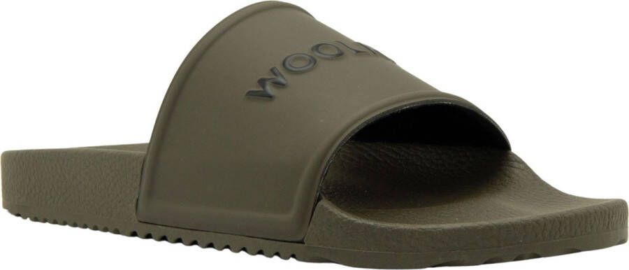 WOOLRICH Badslippers Heren Slide Eva Maat: 42 Materiaal: Rubber Kleur: Groen