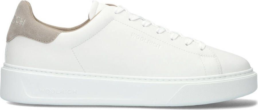 WOOLRICH Lage Sneakers Heren Classic Court Man Maat: 41 Materiaal: Leer Kleur: Wit