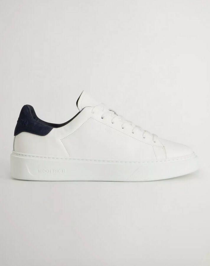 Woolrich Klieke Court Leren Sneakers voor Heren White Heren