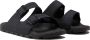 Woolrich Zwarte Gesp Leren Sandalen Black Dames - Thumbnail 2