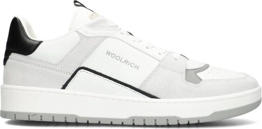 WOOLRICH Lage Sneakers Heren Low Basket Maat: 41 Materiaal: Suède Kleur: Wit