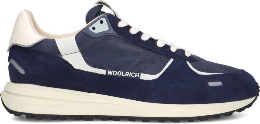 WOOLRICH Lage Sneakers Heren Retro Sneaker Man Maat: 46 Materiaal: Suède Kleur: Blauw
