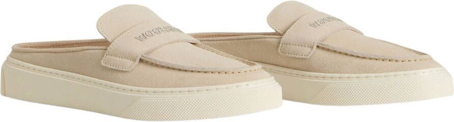 WOOLRICH Instappers Dames Sabot Loafer Maat: 37 Materiaal: Suède Kleur: Beige