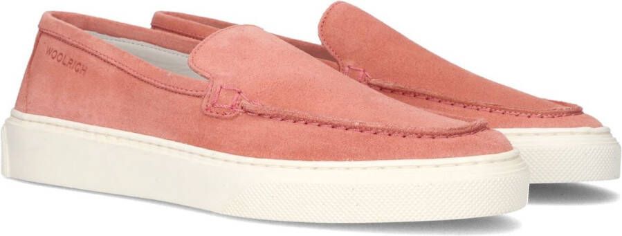 WOOLRICH Loafers Dames Slip On Loafer Maat: 38 5 Materiaal: Suède Kleur: Roze