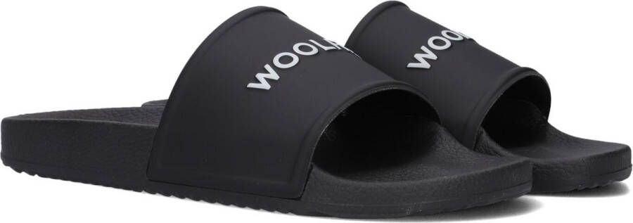 WOOLRICH Badslippers Heren Slide Eva Maat: 43 Materiaal: Leatherlook Kleur: Zwart