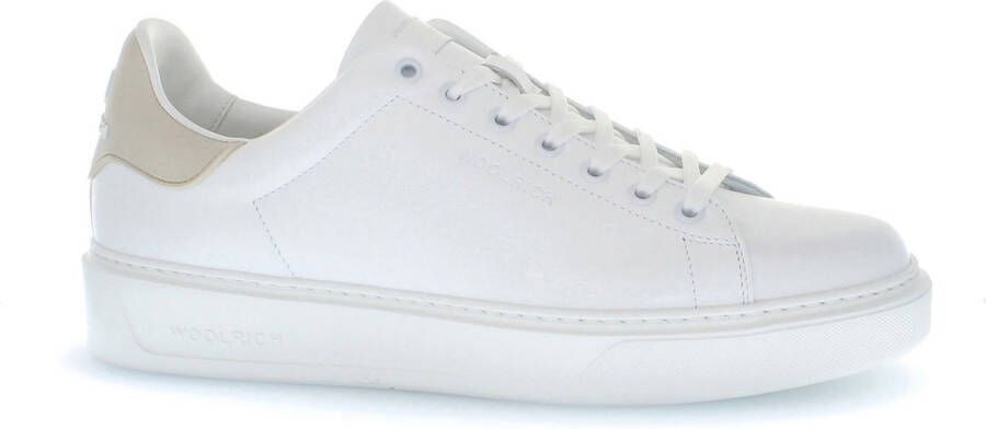 Woolrich Klassieke Court Calf Sneaker White Heren