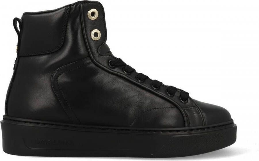 Woolrich Low-Top Sneakers Dames Classic Court Mid Women Nappa in zwart