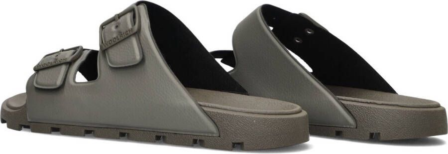 WOOLRICH Slippers Heren Two Bands Sandal Man Maat: 45 Materiaal: Rubber Kleur: Grijs