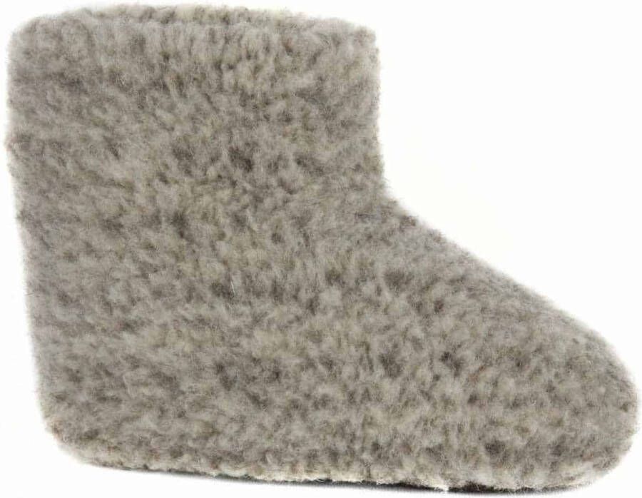 woolwarmers Dolly Unisex Sloffen grijs 100% wol