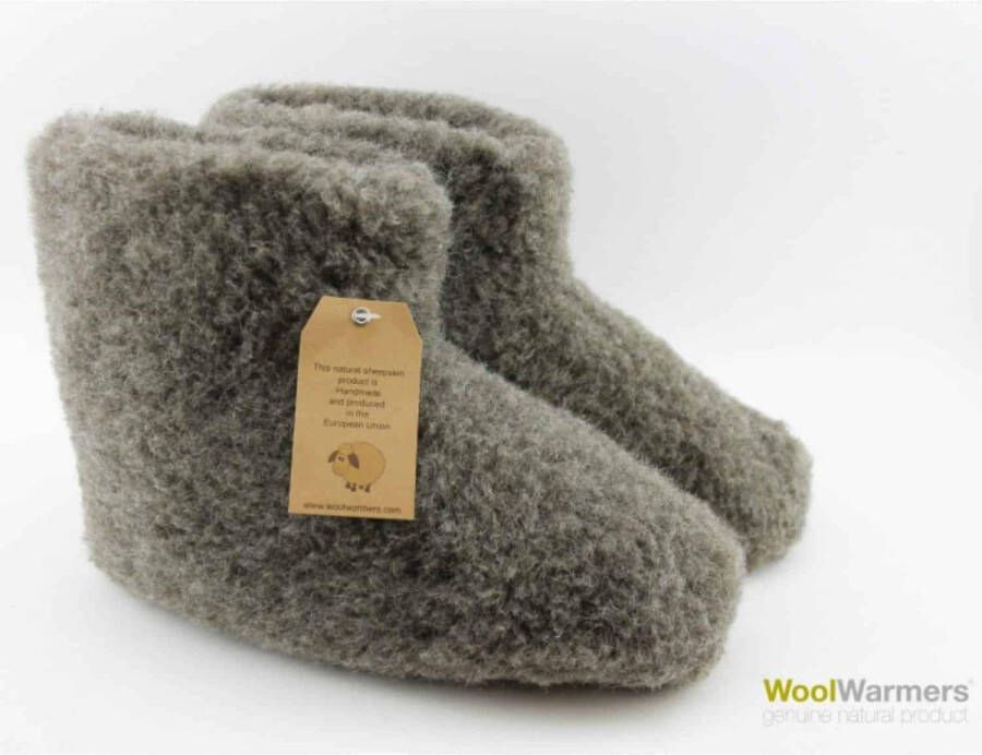 Woolwarmers Sloffen zwart bruin
