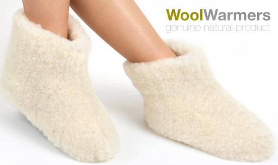 Woolwarmers Wollen Sloffen Schapenwol Unisex Creme Wit 100% Wol - Foto 4