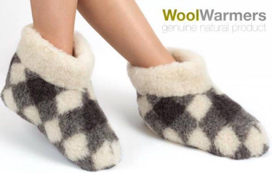 Woolwarmers Wollen Sloffen Schapenwol Unisex Creme Wit 100% Wol - Foto 3