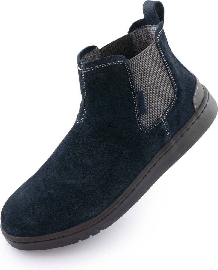 Woz? Elegante blauwe herenschoenen van leer woz david