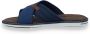 Wrangler Heren Badslipper Calvin Slider Men Low Dress Blues Blauw - Thumbnail 2