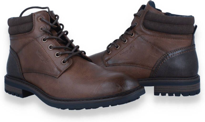Wrangler Heren Bottine George Men High Tortoise Shell Cognac