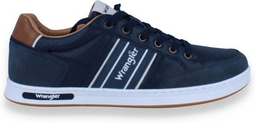 Wrangler Heren Sneaker Butch Men Low Dress Blues BLAUW