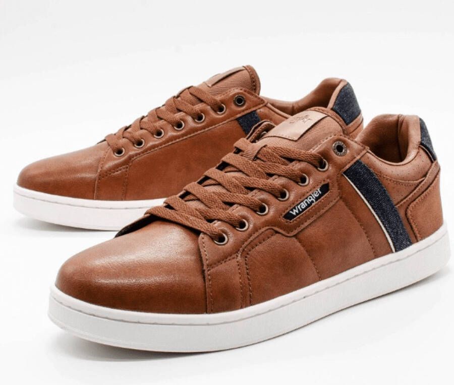 Wrangler Heren Sneaker Kit Men Low Tortoise Shell COGNA