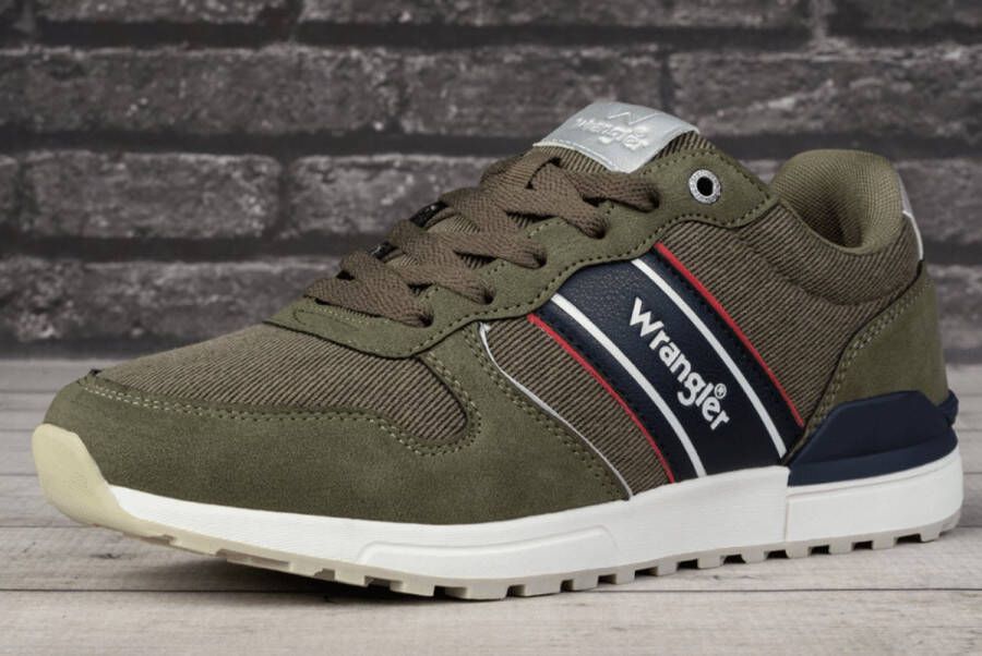 Wrangler Heren Sneaker Wylie Men Low Tea KAKI