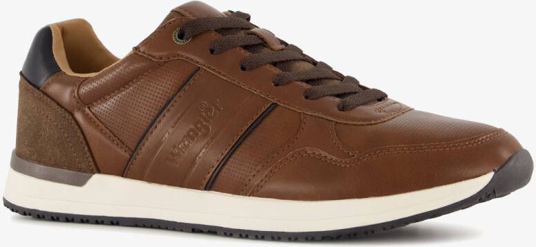 Wrangler heren sneakers cognac wit Extra comfort Memory Foam