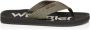 Wrangler Heren Zane Flipflop Men Low Olive Black KAKI - Thumbnail 1