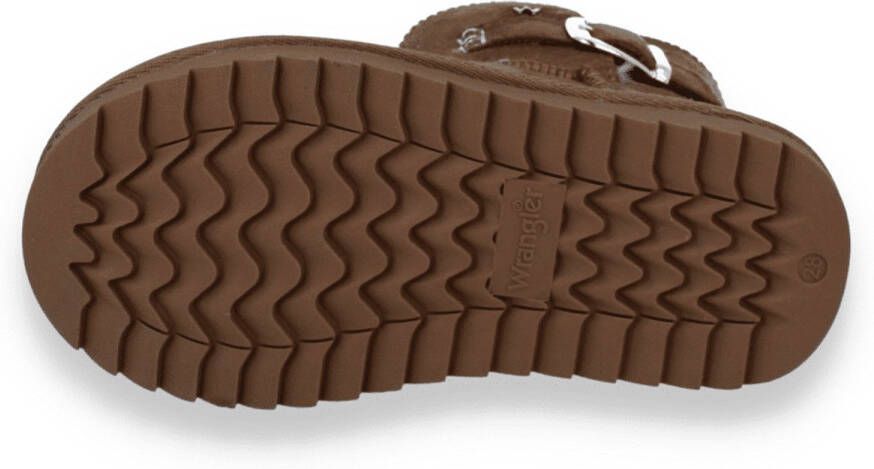 Wrangler Meisjes Enkellaars Elsa Buckle Mid Jr Almond Cognac